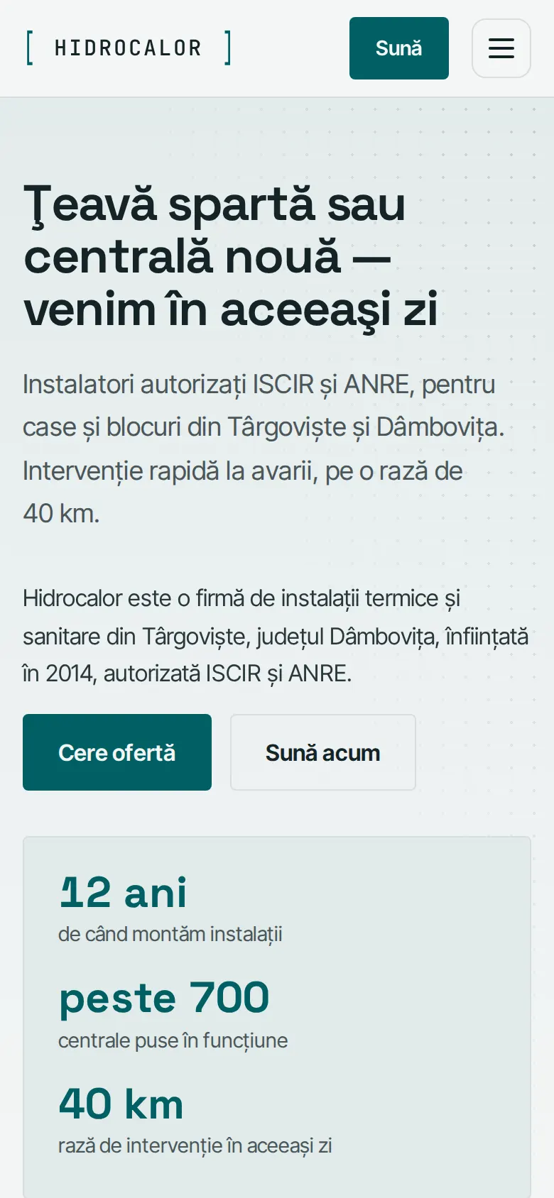 Hidrocalor pe telefon