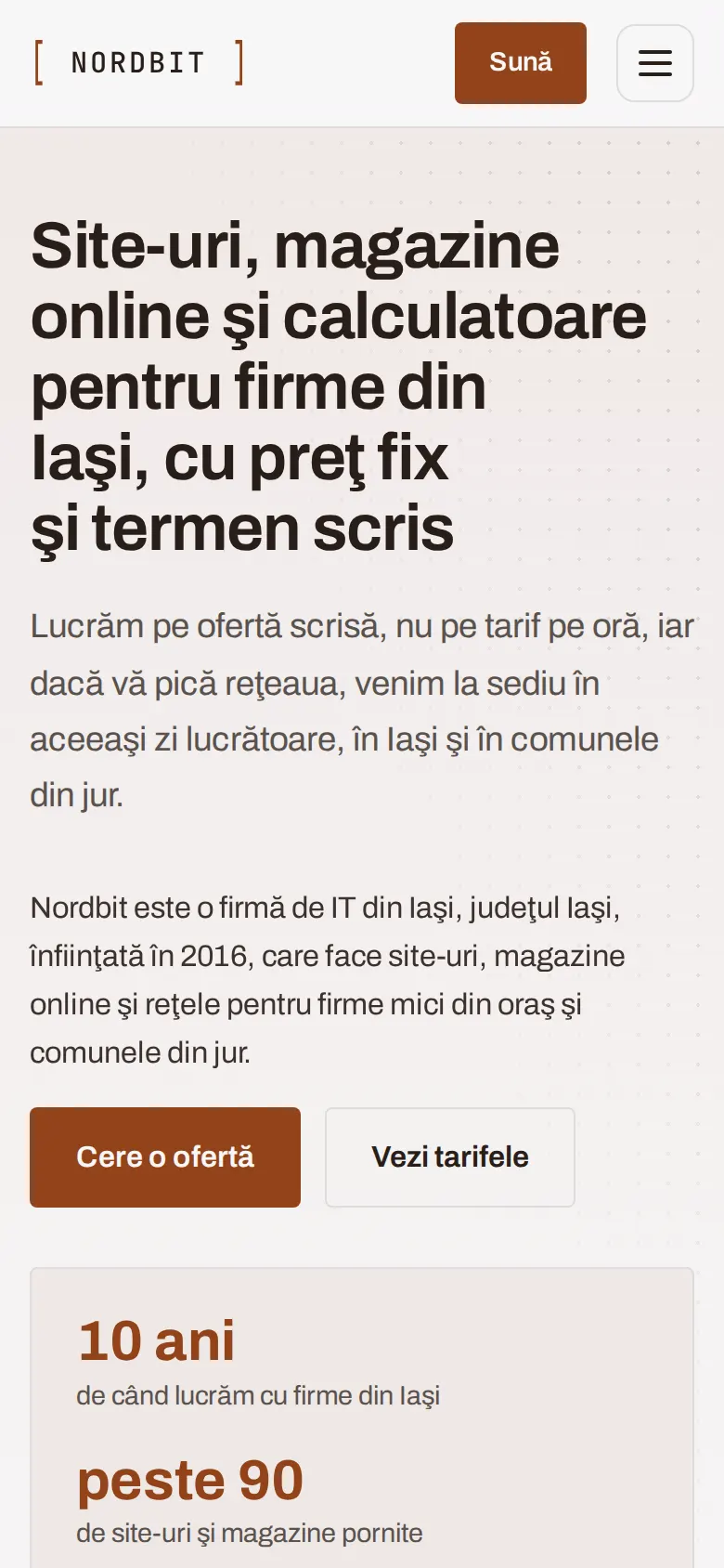 Nordbit pe telefon